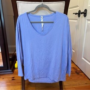 Lululemon Scoop V Neck Long Sleeve Top